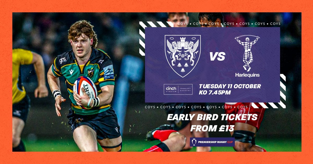 Northampton Saints Tickets Premiership Rugby Cup clash against