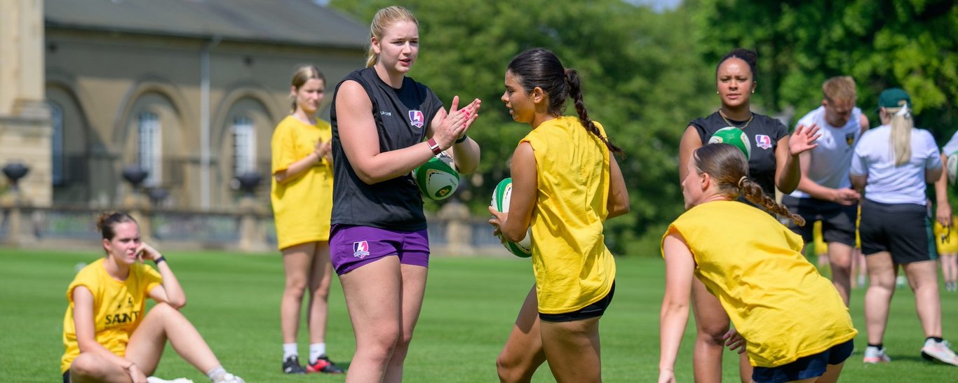 Northampton Saints and Loughborough Lightning Community residential camps at Stowe School.