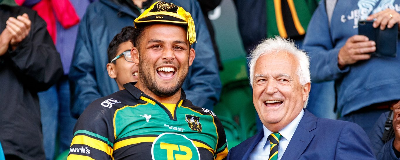 Northampton Saints’ captain Lewis Ludlam made his 100th appearance for the Club against Newcastle Falcons
