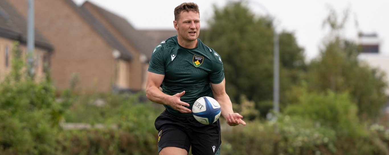 Northampton Saints‘ Fraser Dingwall during the 2024/25 season.