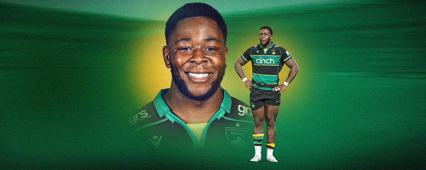 Emmanuel Iyogun of Northampton Saints