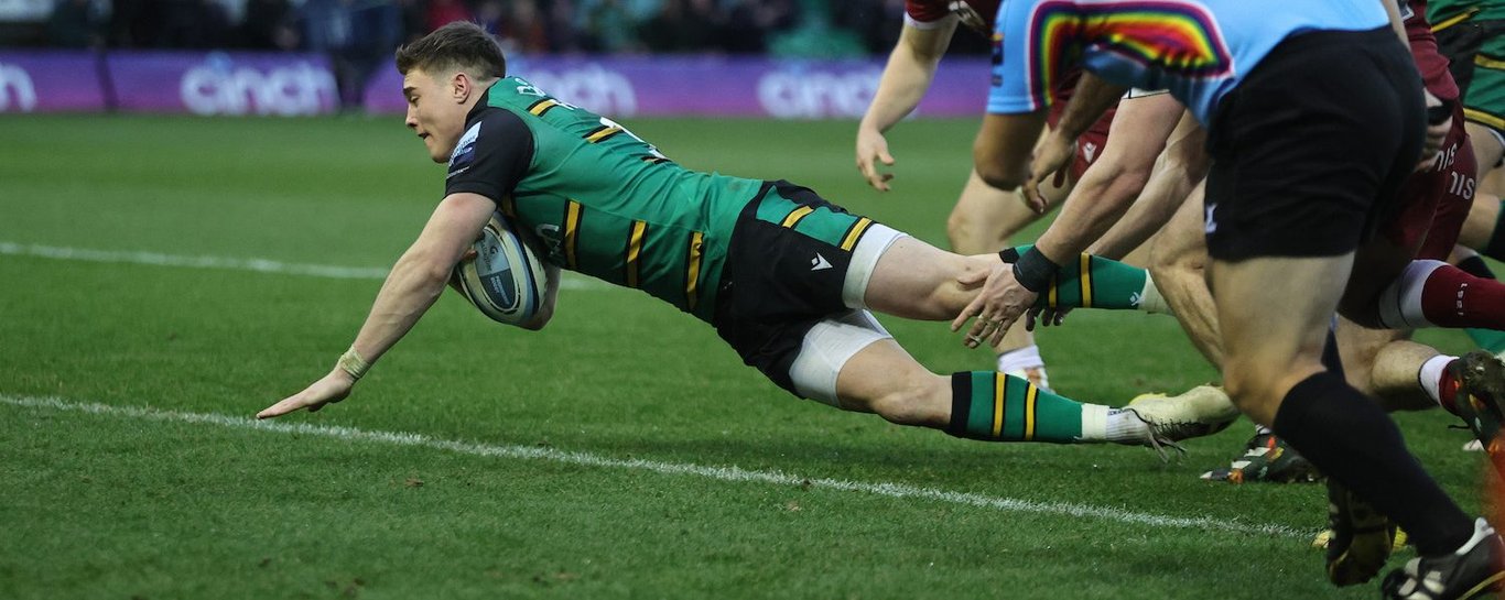 Tommy Freeman of Northampton Saints