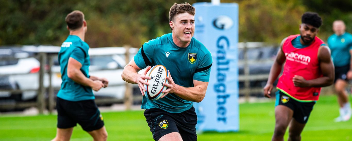 Tommy Freeman of Northampton Saints