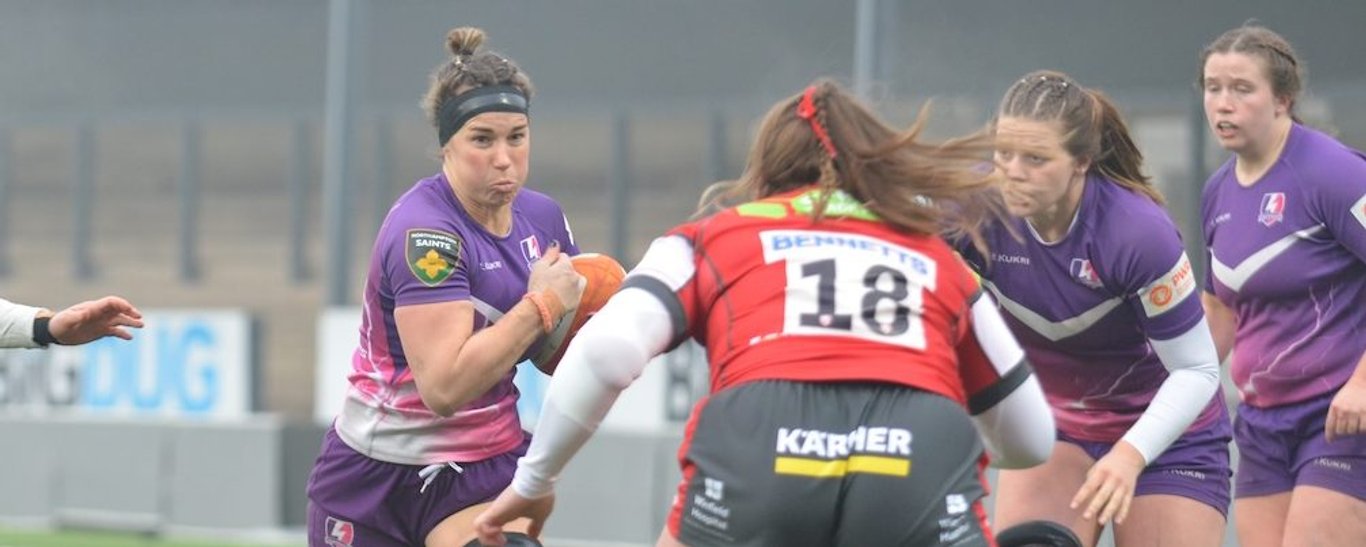 Rachel Malcolm of Loughborough Lightning against Gloucester-Hartpury.