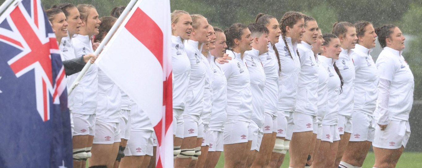 England line up during the Rugby World Cup