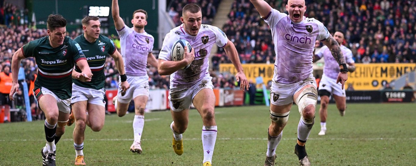 Ollie Sleightholme of Northampton Saints