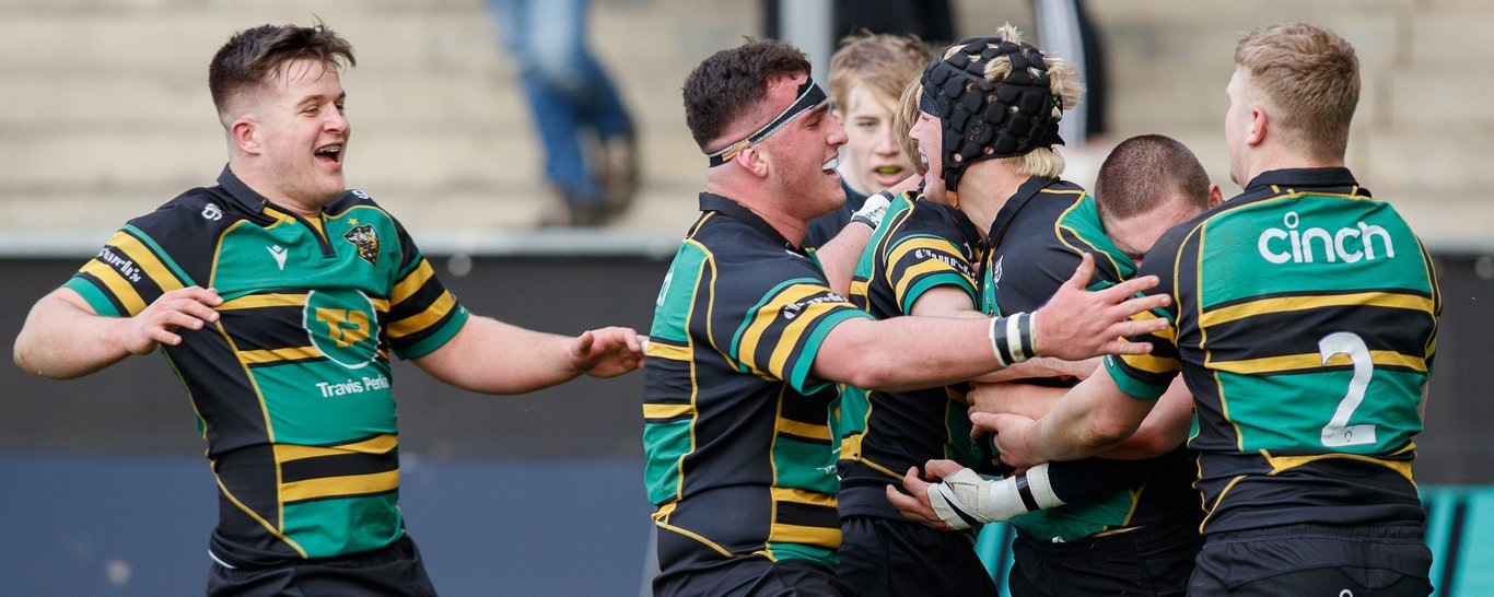 Northampton Saints' Under-18s secured their spot in the Final with a bonus-point win over Newcastle Falcons.