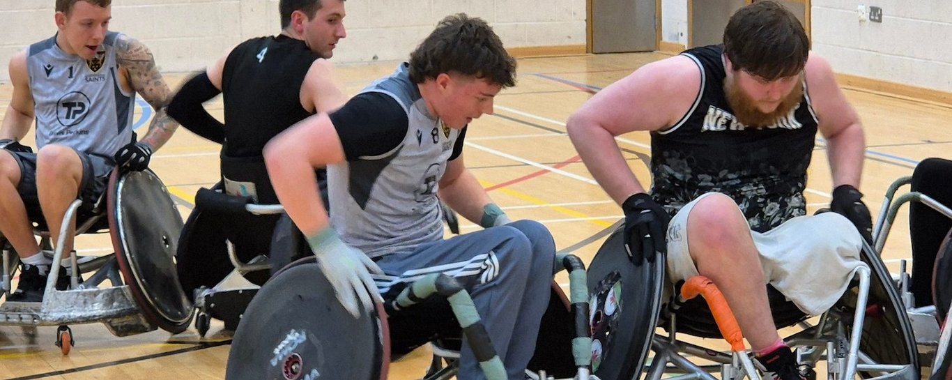 Tristan Nattrass of Northampton Saints Wheelchair Rugby.