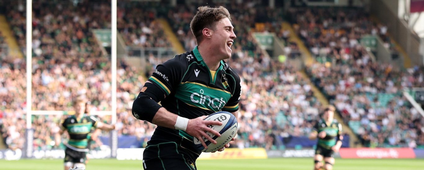 Tommy Freeman of Northampton Saints