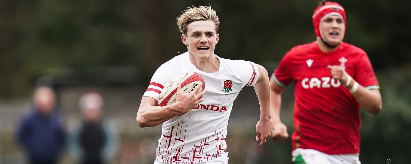 Northampton Saints’ Archie McParland representing England Under-18s