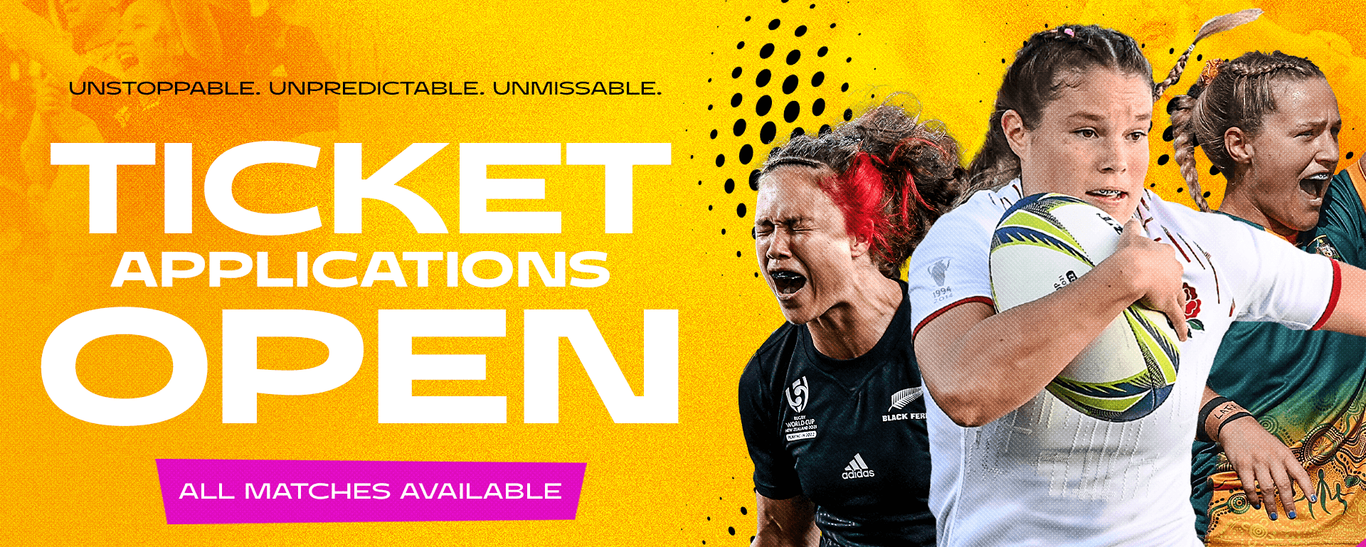 The ticket application phase is open for Women’s Rugby World Cup 2025