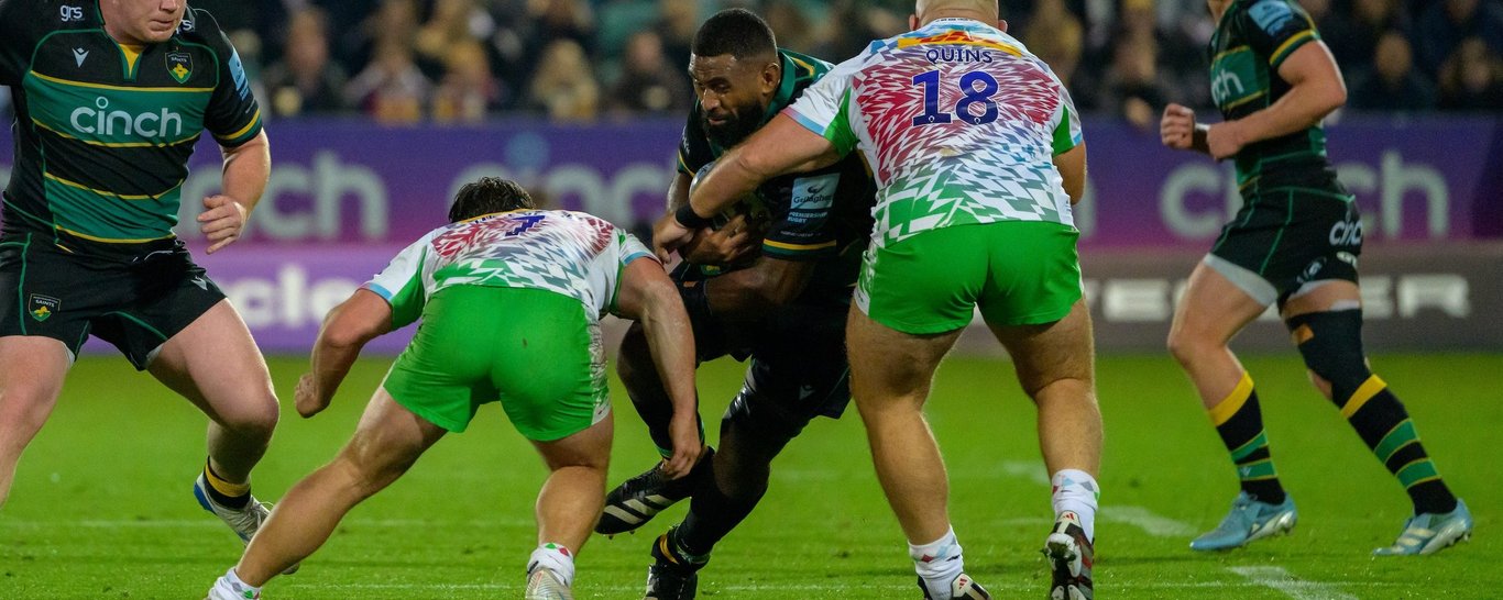 Northampton Saints’ Temo Mayanavanua during the 2024/25 season.