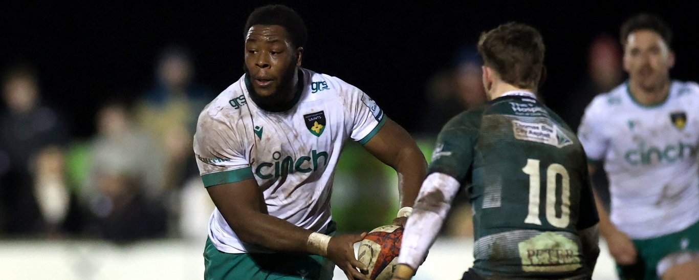 Emmanuel Iyogun of Northampton Saints