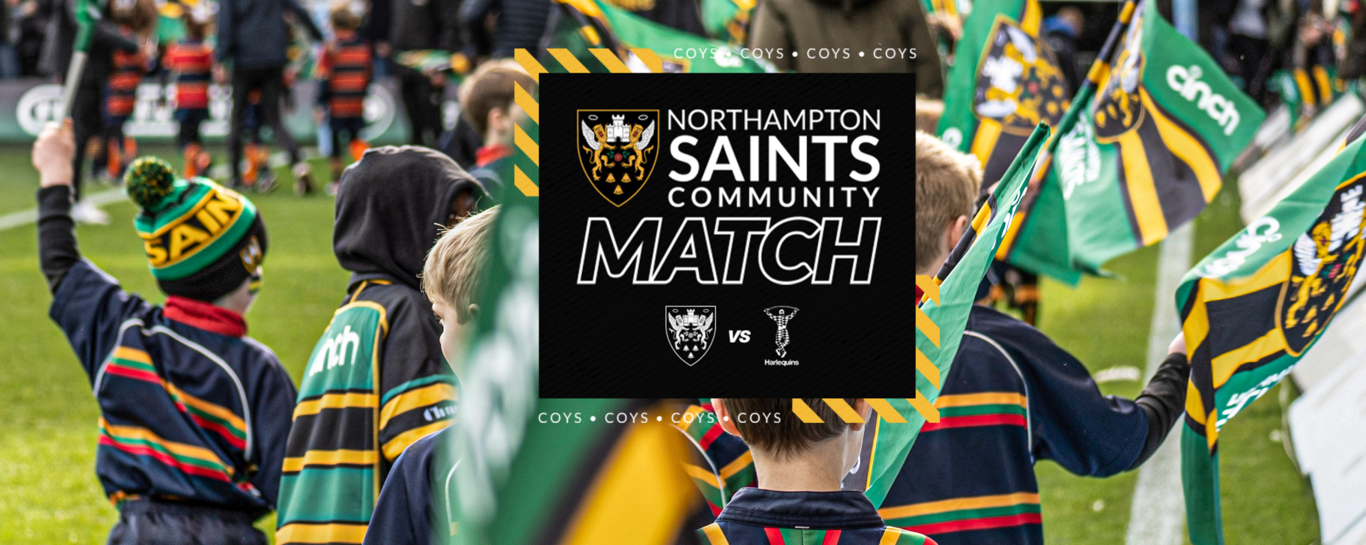 Saints’ clash with Harlequins in the Premiership Rugby Cup announced as inaugural Community Match