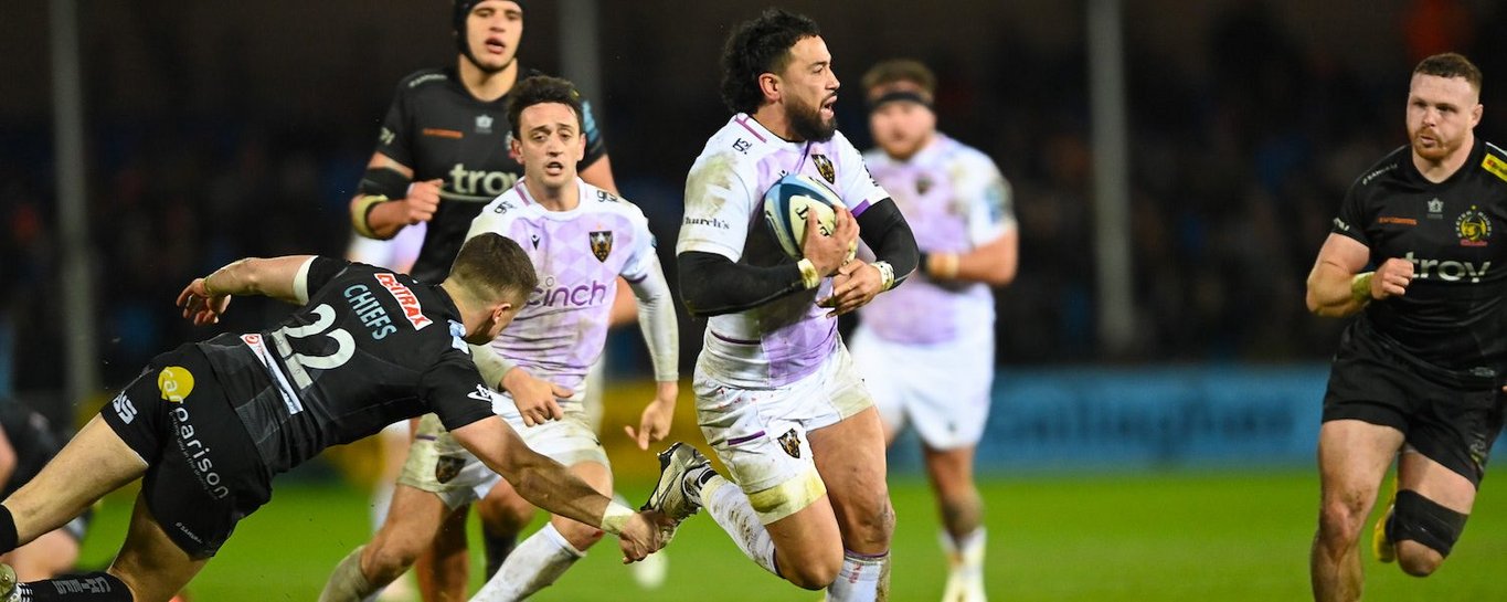 Matt Proctor in action for Northampton Saints