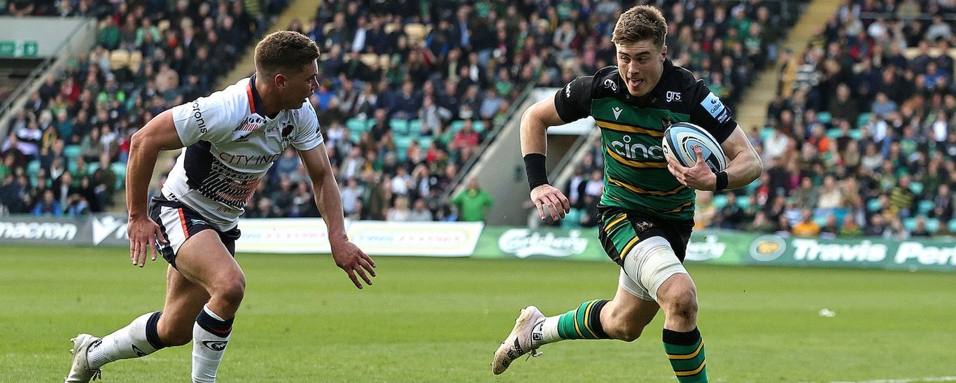 Tommy Freeman of Northampton Saints