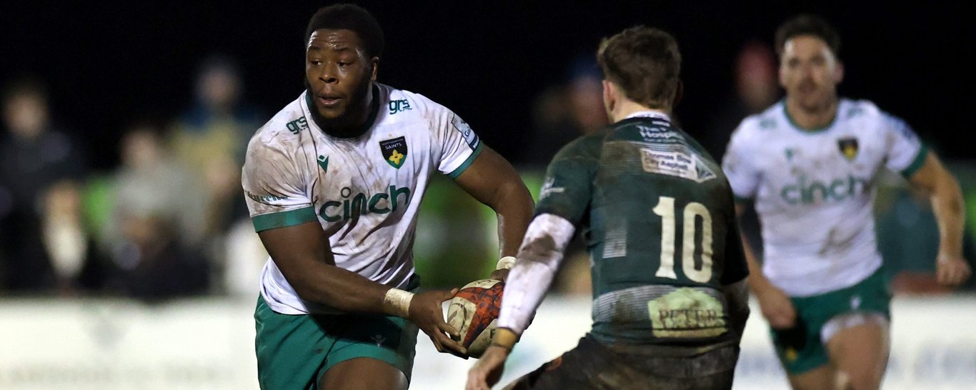 Emmanuel Iyogun of Northampton Saints