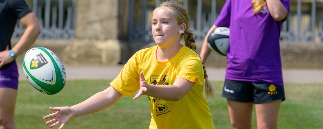 Northampton Saints and Loughborough Lightning Community residential camps at Stowe School.