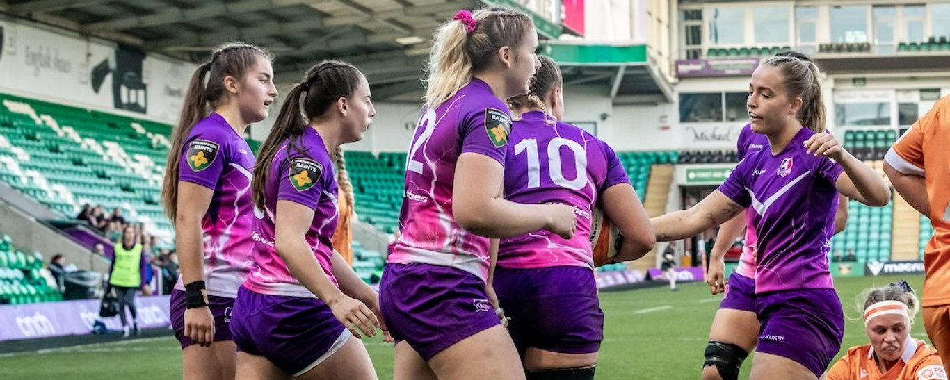 Loughborough Lightning celebrate a try