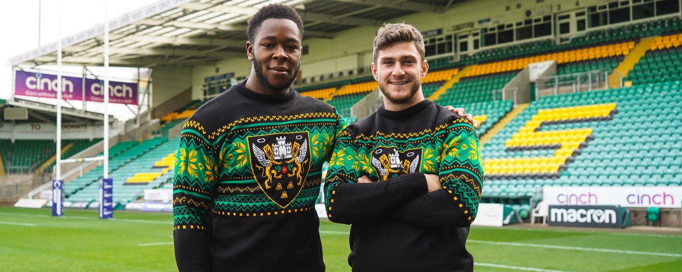Get your hands on this year's Northampton Saints Christmas jumper now!
