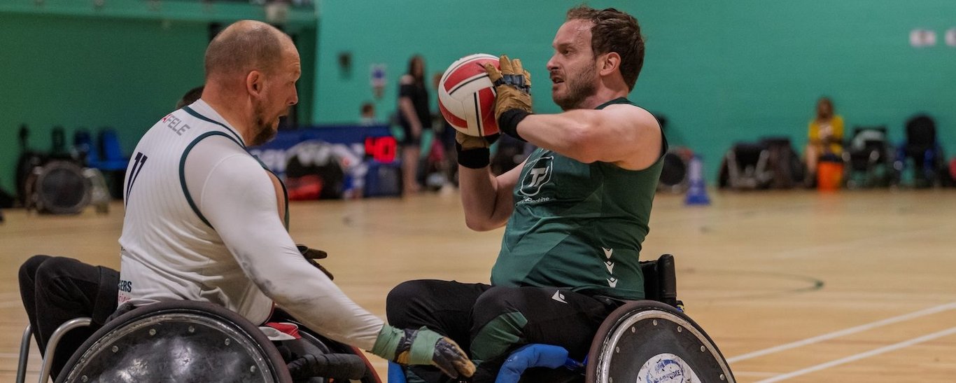 Saints Wheelchair Rugby in action at Aylesbury