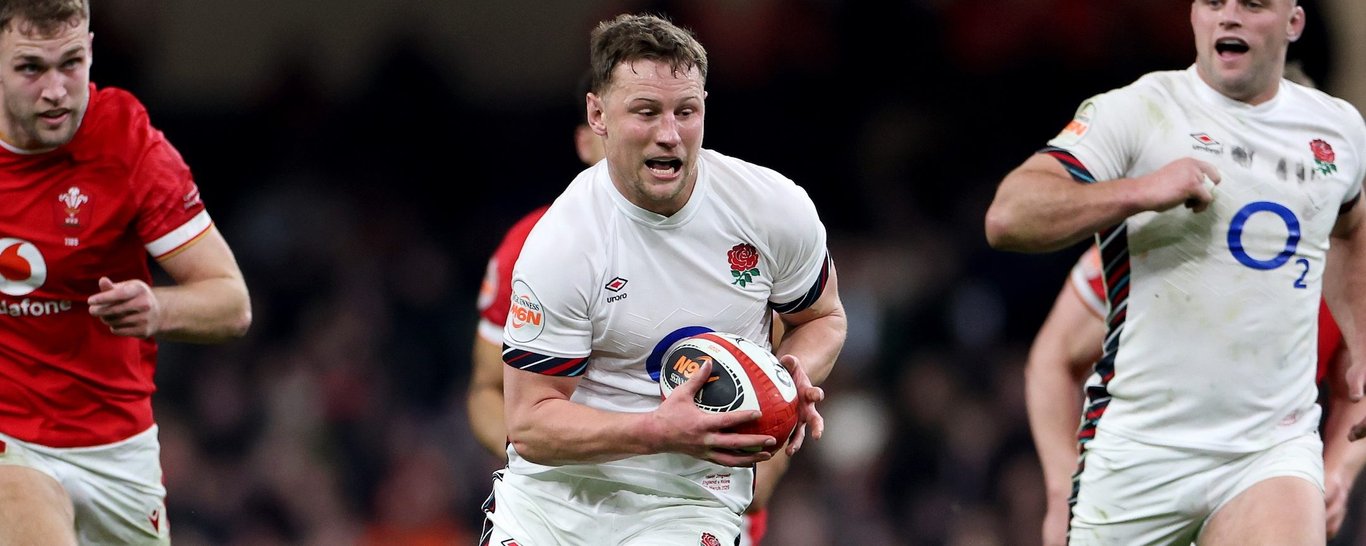 Northampton Saints’ Fraser Dingwall features for England.