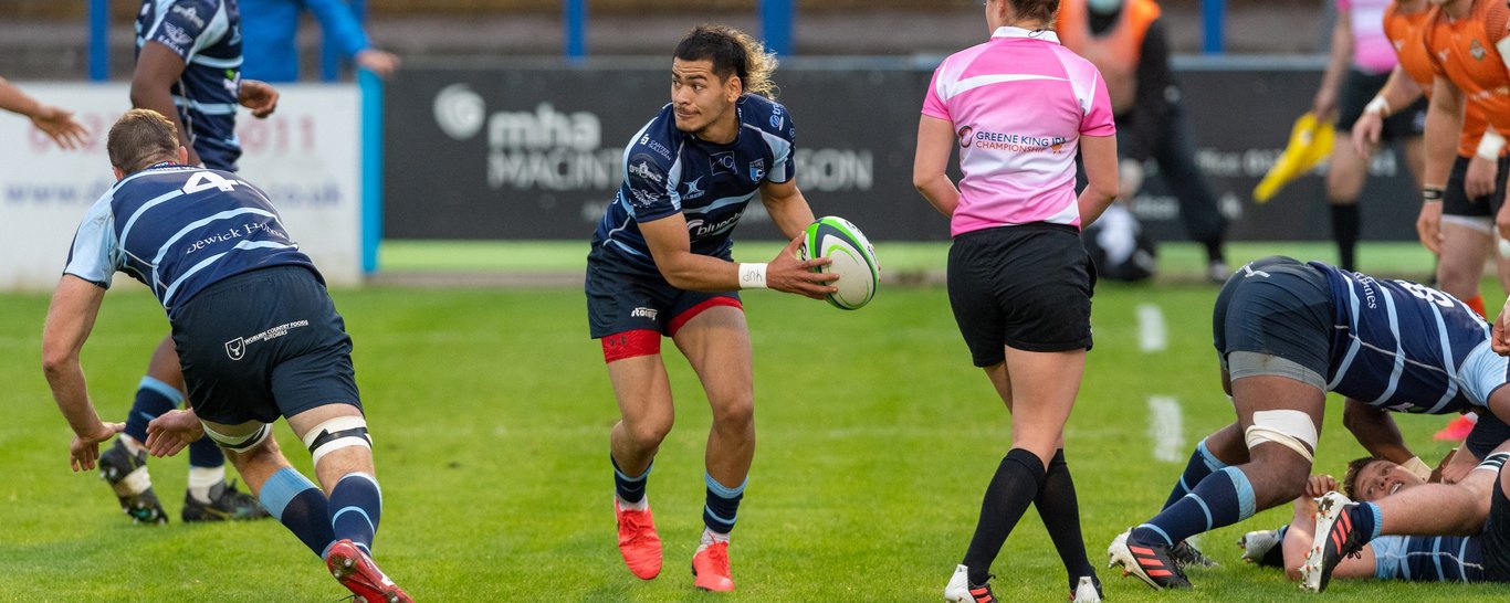 Connor Tupai of Northampton Saints featuring for Bedford