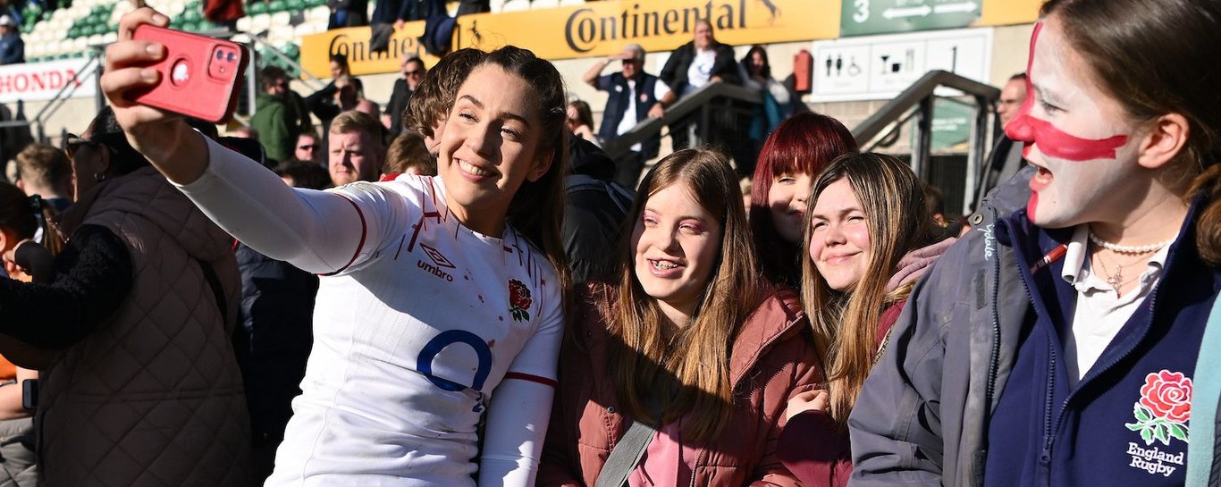 The Red Roses play in Northampton.