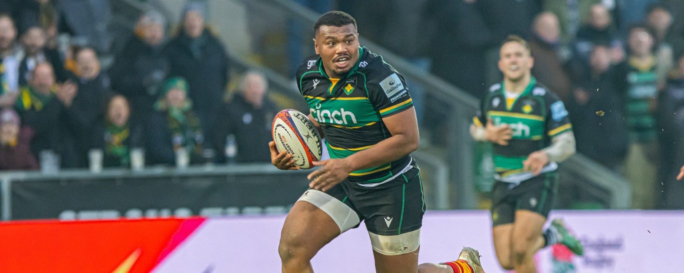 Northampton Saints’ Tarek Haffar during the 2024/25 season.