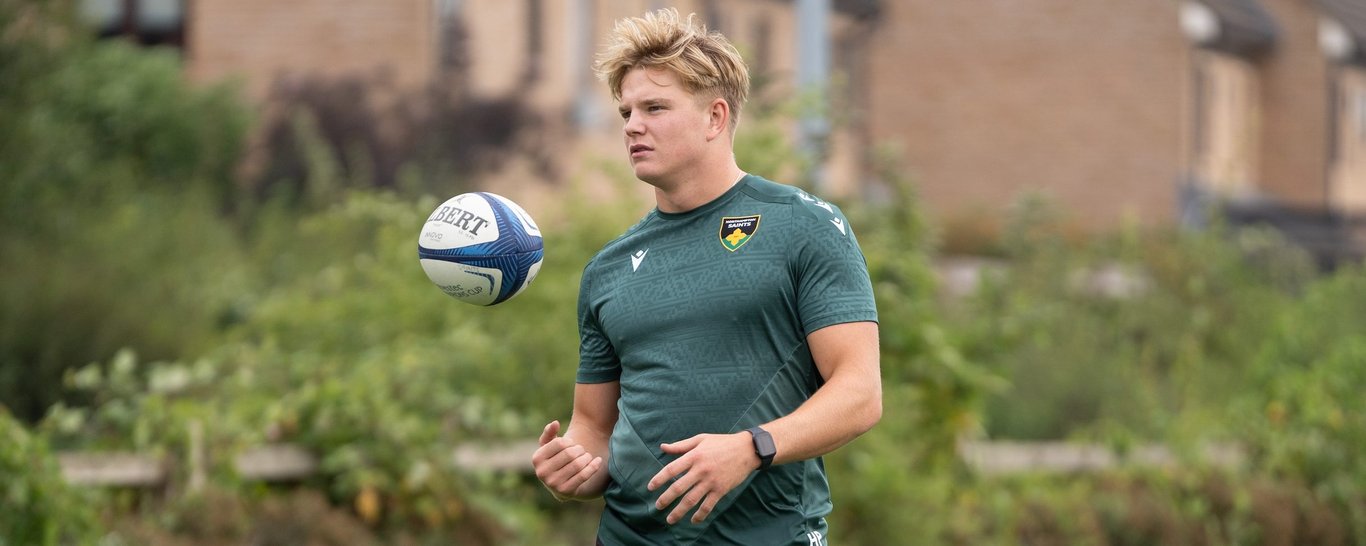 Northampton Saints’ Henry Pollock during the 2024/25 season.