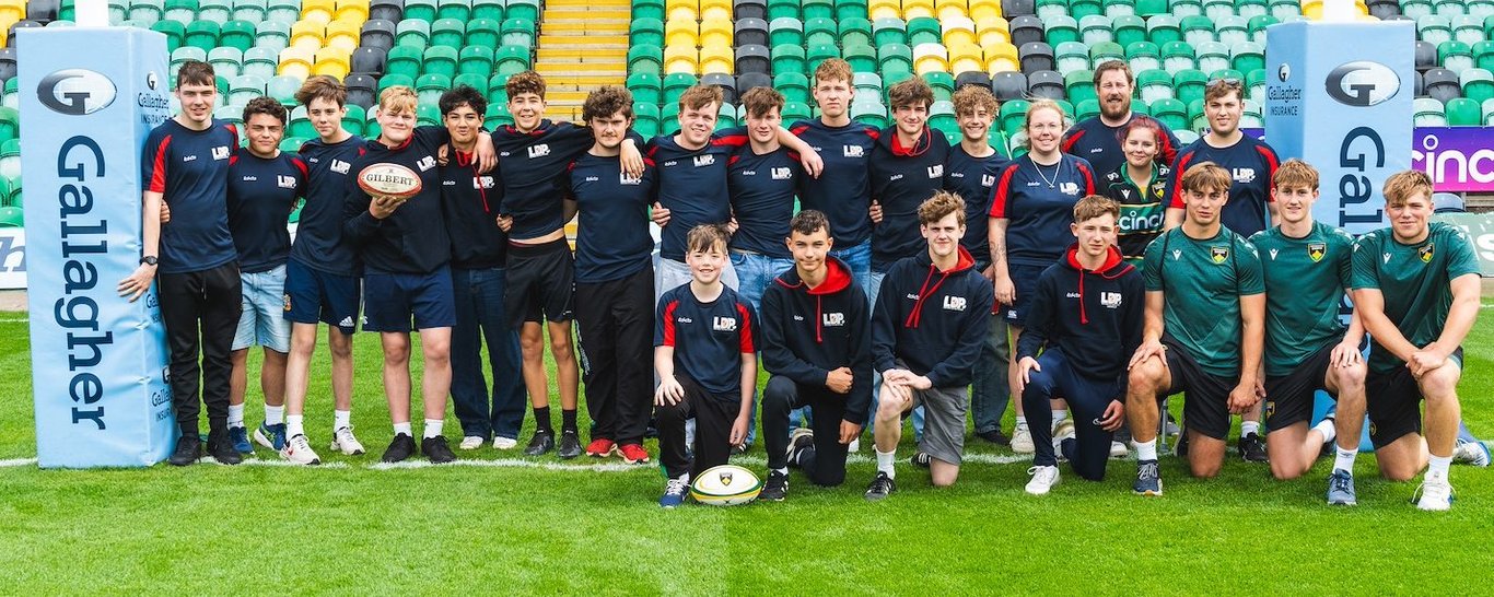 The LDP group visited Saints at cinch Stadium at Franklin’s Gardens