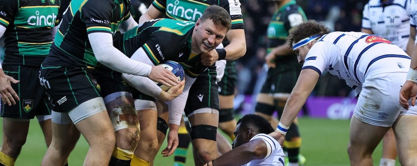 Fraser Dingwall of Northampton Saints, playing against Castres.