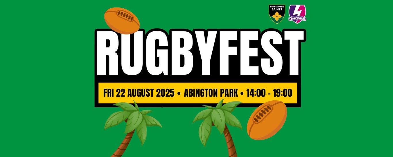 RugbyFest is coming to Abington Park on 22 August