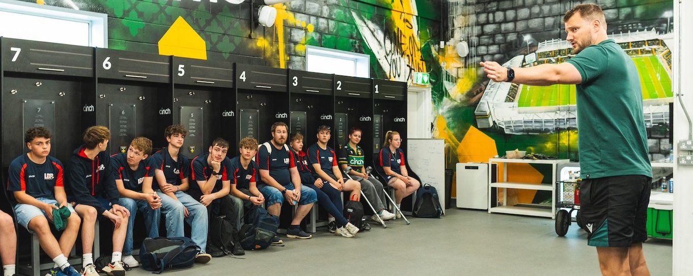 The LDP group visited Saints at cinch Stadium at Franklin’s Gardens