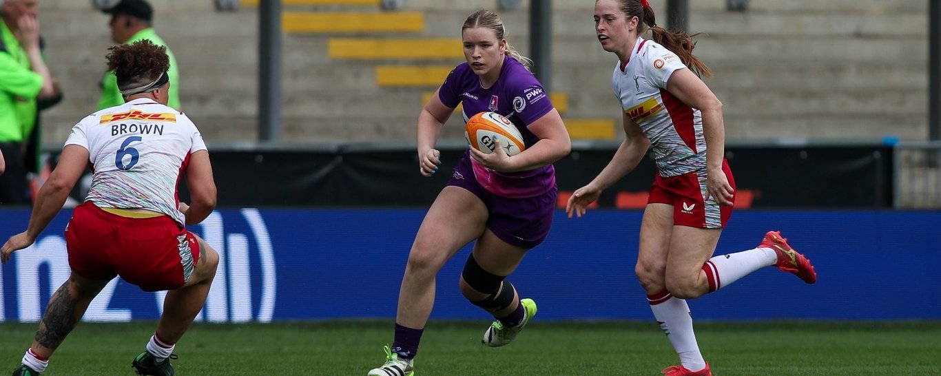 Carmela Morrall of Loughborough Lightning against Harlequins.