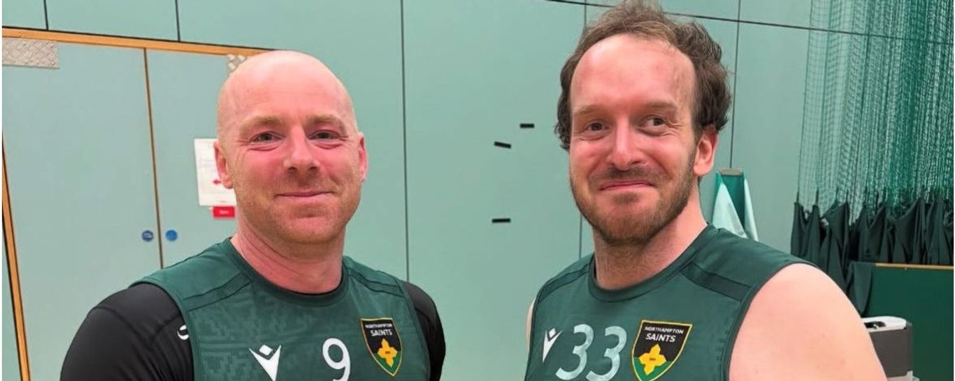 Rhys Walden and Gary Callier of Saints Wheelchair Rugby