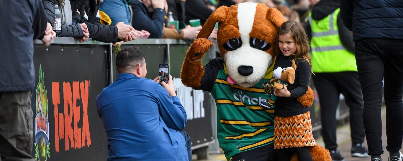 Northampton Saints supporters at cinch Stadium at Franklin’s Gardens
