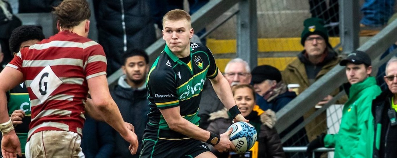 Northampton U18 Academy in action against Leicester Tigers.