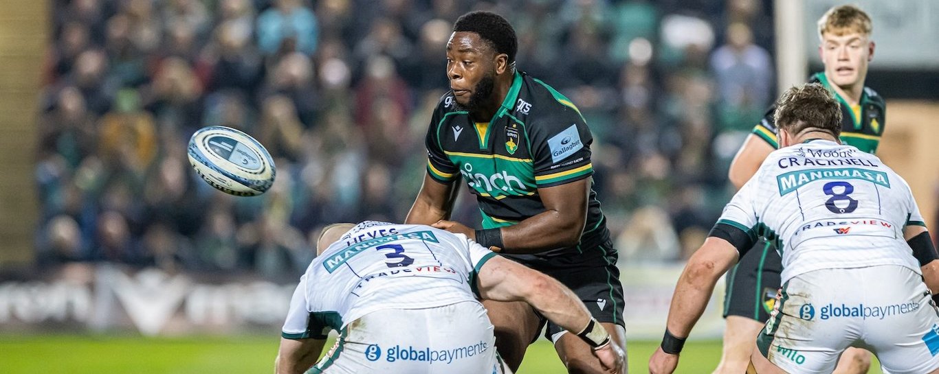 Immanuel Iyogun of Northampton Saints.