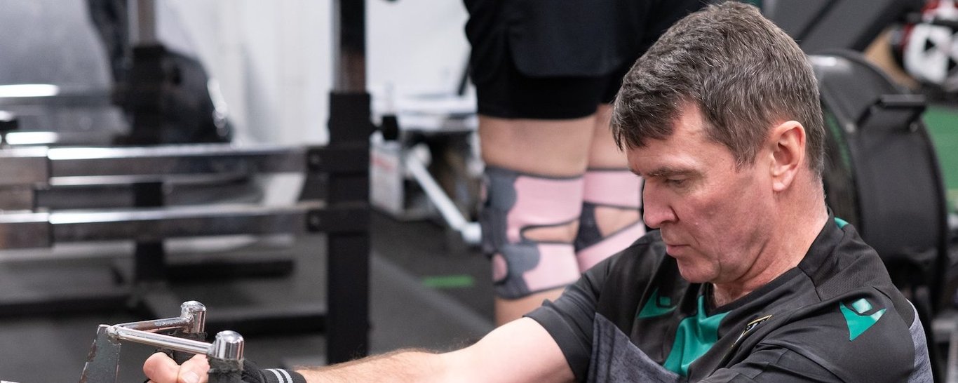 Shape Up With Saints session at the gym at cinch Stadium at Franklin’s Gardens.
