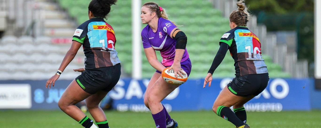 Carmela Morrall of Loughborough Lightning against Harlequins.