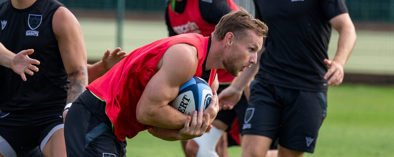 Rory Hutchinson returns to feature for Northampton Saints on Saturday.