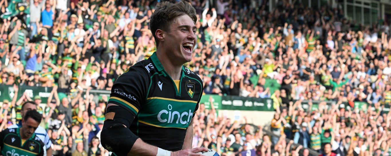 Tommy Freeman of Northampton Saints