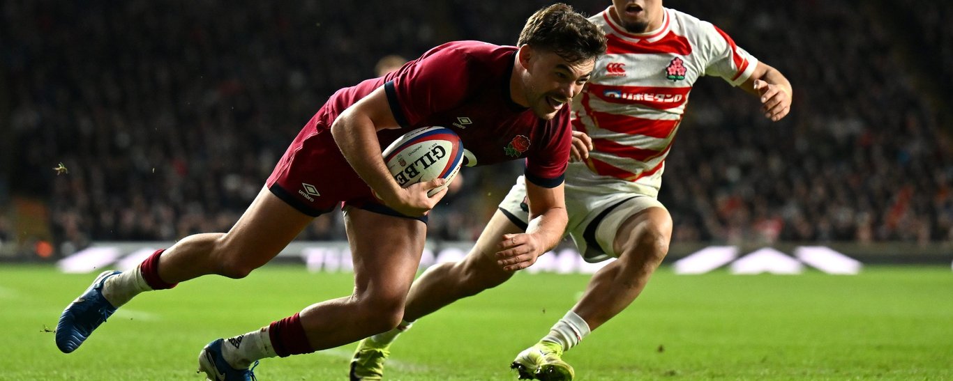 Northampton Saints’ George Furbank features for England.