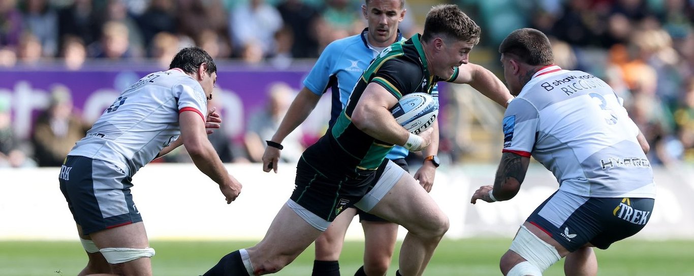 Tommy Freeman of Northampton Saints