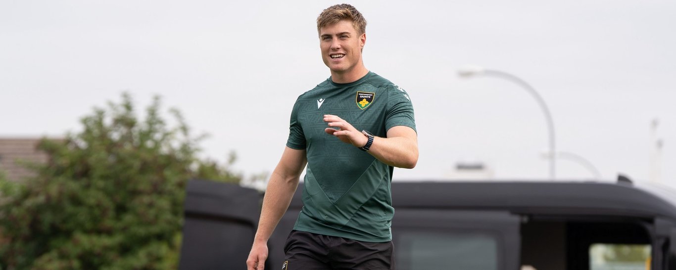 Northampton Saints’ Tommy Freeman duyring the 2024/25 season.