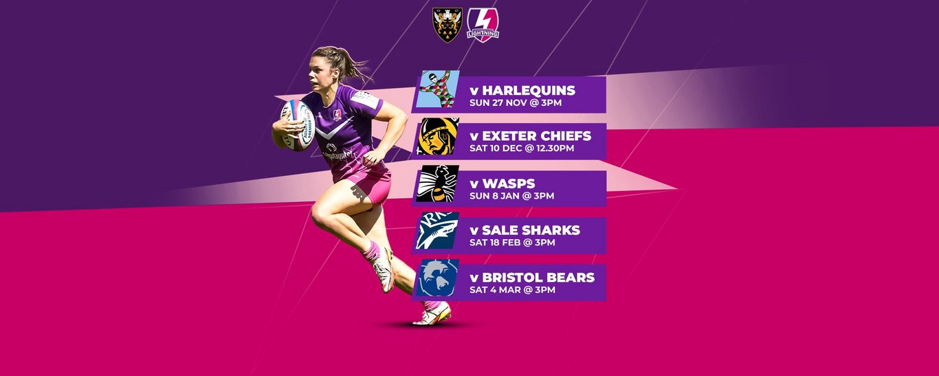 Loughborough Lightning are heading to cinch Stadium at Franklin's Gardens for at least five games this season.
