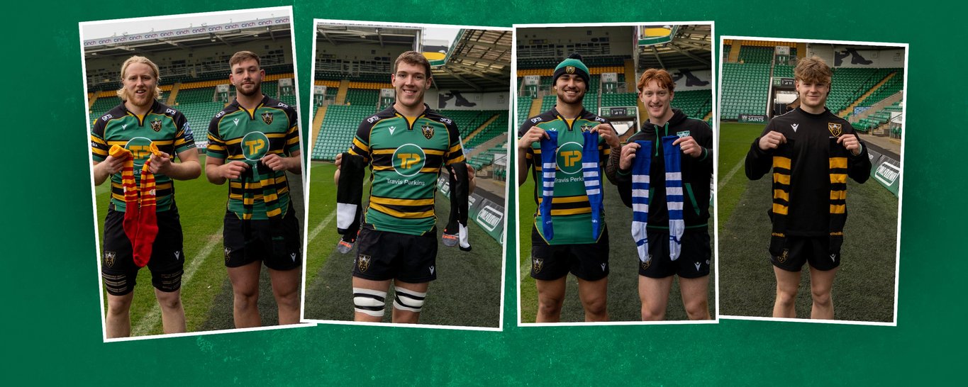 Saints will wear socks from local rugby clubs against Newcastle