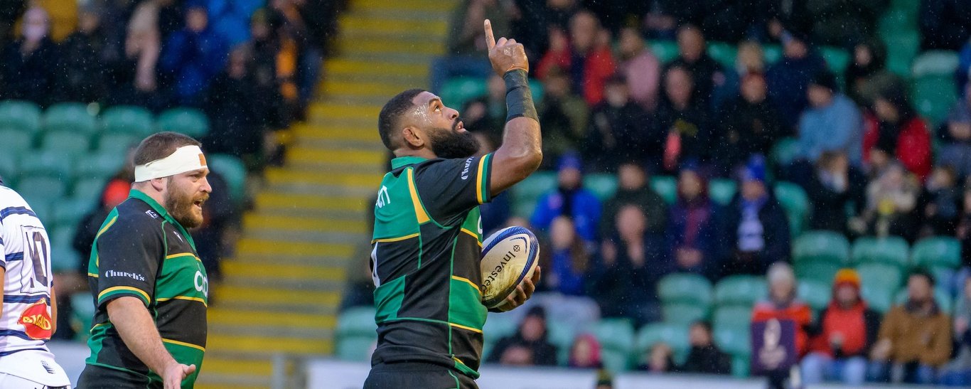 Temo Mayanavanua of Northampton Saints