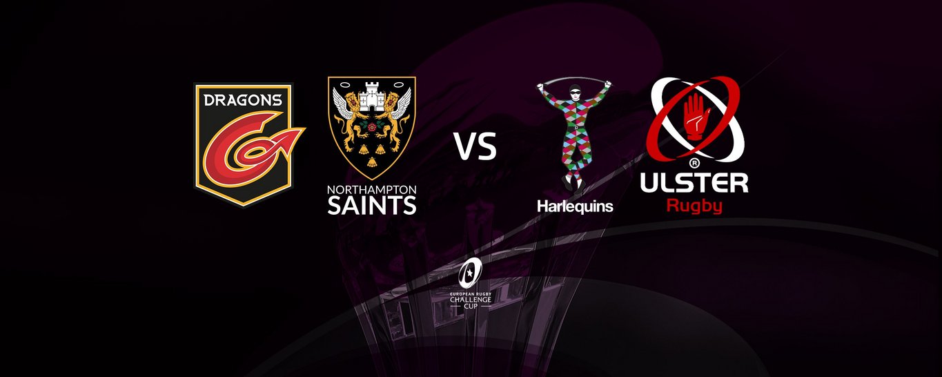 Northampton will face either Harlequins or Ulster at home should they progress to the Challenge Cup quarter-finals.